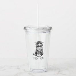 It Wasn't Meow Cute Fluffy Kitten Take Away Mugg