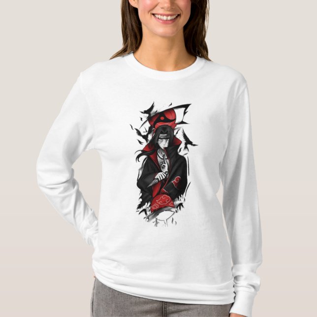 Itachi uchiha anime T-Shirt (Framsida)