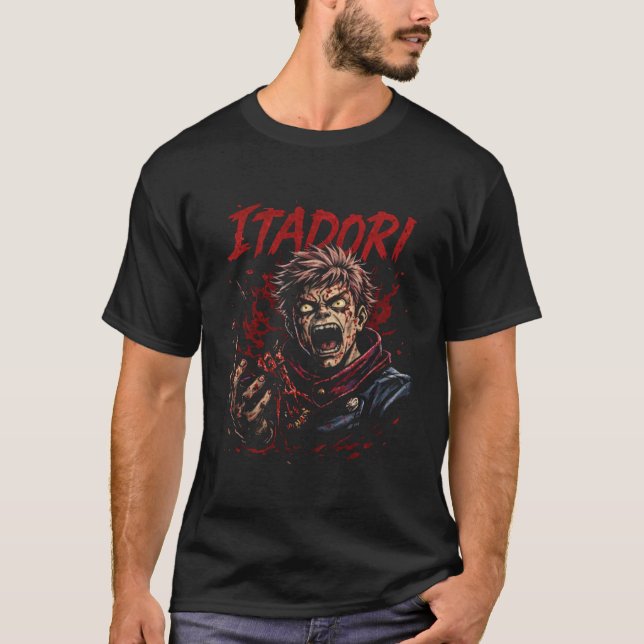 ITADORI – Cursed Fist of Destruction T Shirt (Framsida)