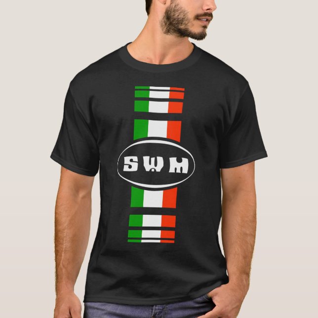 Itaila Swm Motorcyklar T Shirt (Framsida)