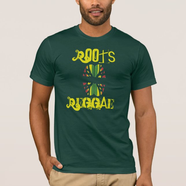 ITAL rotar ReggaeT-tröja T Shirt (Framsida)