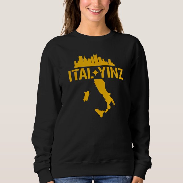Ital Yinz Italienska Pittsburgher T Shirt (Framsida)