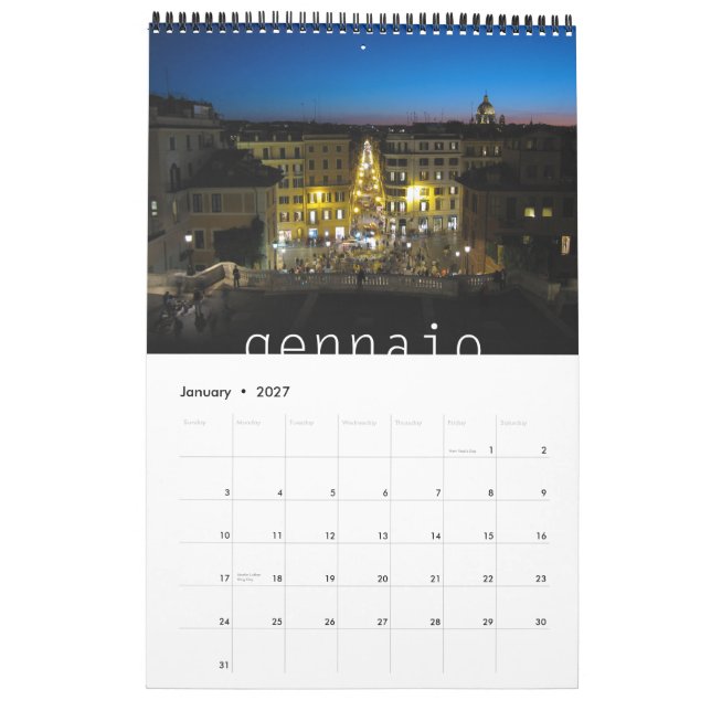 Italia 2011 kalender (Jan 2027)