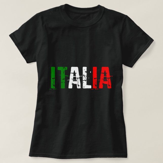 Italia 2021 jersey Italiansk Italien Italians Pul T Shirt (Design framsida)