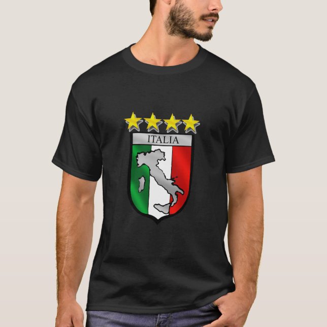 italia 4 gåvor för fotboll för tee (Framsida)