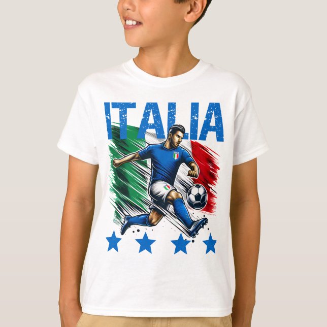 Italia 4 Star Ocer T Shirt (Framsida)