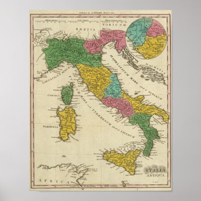 Italia Antiqua Poster (Framsidan)