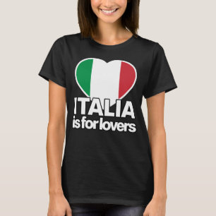 ITALIA är avsett för stolt italiensk Italien Heart T Shirt