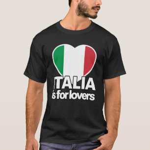 ITALIA är avsett för stolt italiensk Italien Heart T Shirt