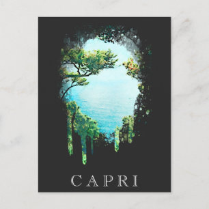 *~* Italia Artsy ITALIA CAPRI Island Vykort