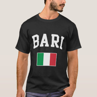 Italia Bari Tuscany Sicily Italien Italia Flagga I T Shirt