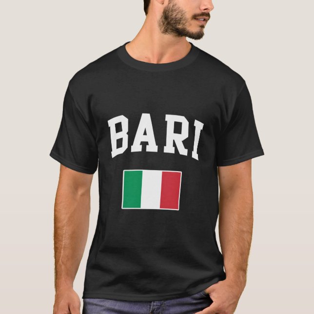 Italia Bari Tuscany Sicily Italy Italian Flag Ital T Shirt (Framsida)