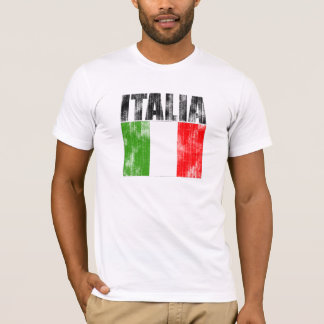 Italia bleknade stilT-tröja T-shirt