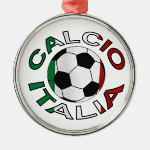 Italia Calcio italienfotboll Julgransprydnad Metall