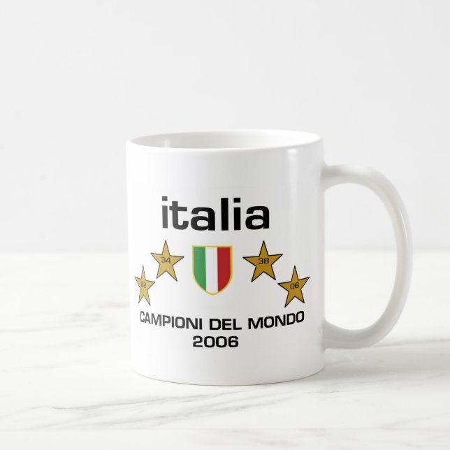 Italia Campioni Del Mondo 2006 - Scudo Kaffemugg (Höger)