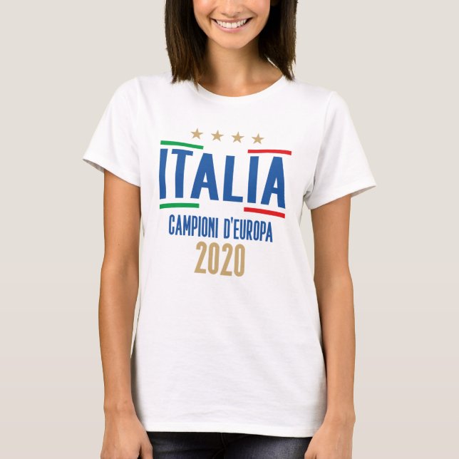 Italia Champions of Europe T-Shirt (Framsida)