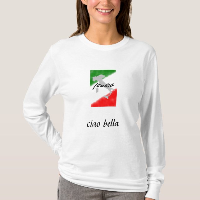 italia ciao-bella tee shirt (Framsida)