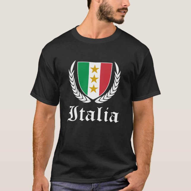 Italia Crest T Shirt (Framsida)