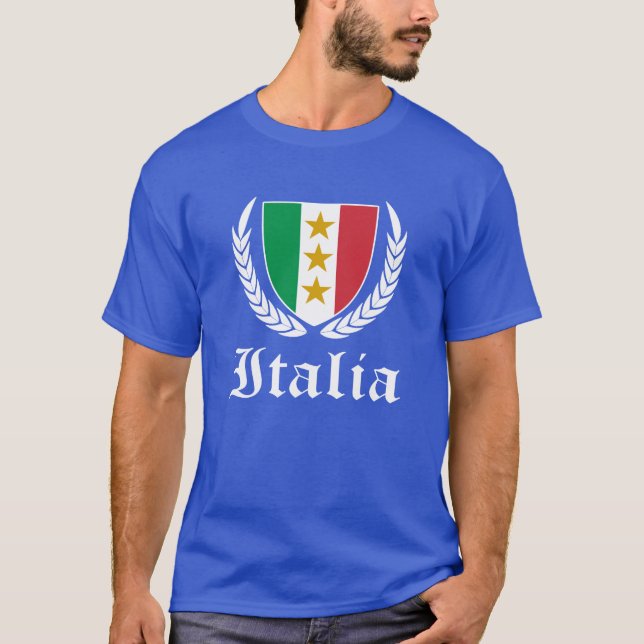 Italia Crest T Shirt (Framsida)
