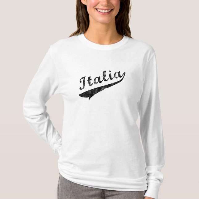 Italia Dam Baseball Hoodie Tröja (Framsida)