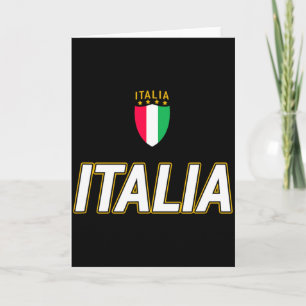 Italia Design Italiensk Fotbollströja Stil Italien Kort