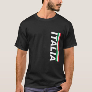 Italia Flagga Coola Italien Italienska Flaggor Gif T Shirt