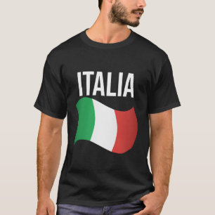 Italia Flagga Emblem T Shirt