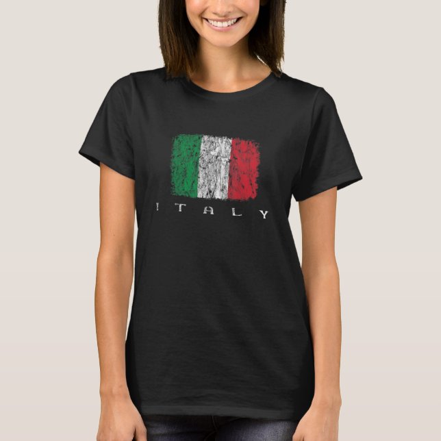 Italia Flagga Italia Pride Italien Vacation Italie T Shirt (Framsida)