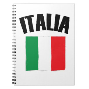 Italia Flagga Italien Anteckningsbok