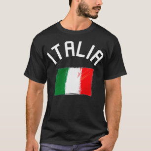 Italia Flagga Italien Italiano Pocket Design T Shirt