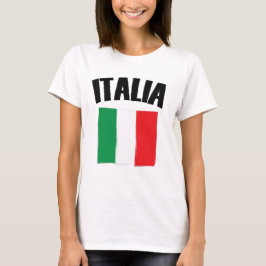 Italia Flagga Italien T Shirt
