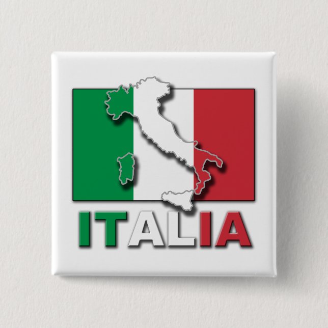 Italia flaggaland knapp (Framsida)