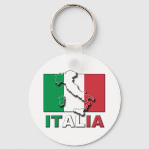Italia flaggaland nyckelring