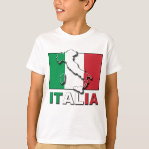 Italia flaggaland t-shirt