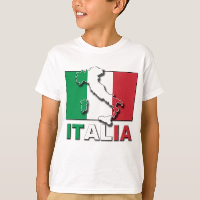Italia flaggaland t-shirt (Framsida)