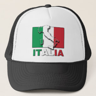 Italia flaggaland truckerkeps