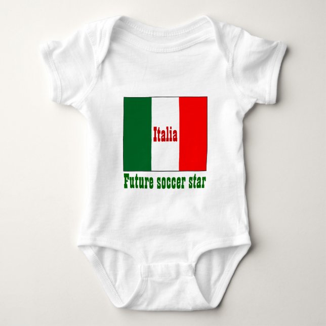 italia framtida fotbollsstjärnor t shirt (Framsida)