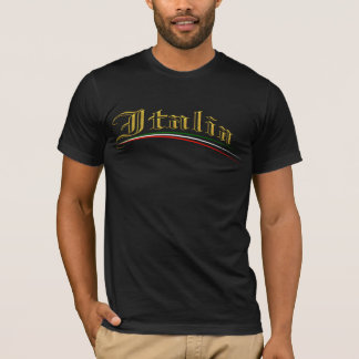Italia guld t-shirt