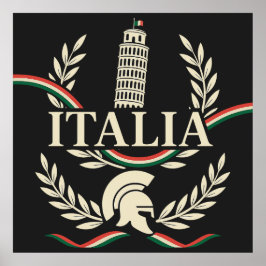Italia Heritage Crest Poster