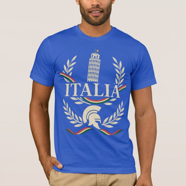 Italia Heritage Crest T Shirt (Framsida)