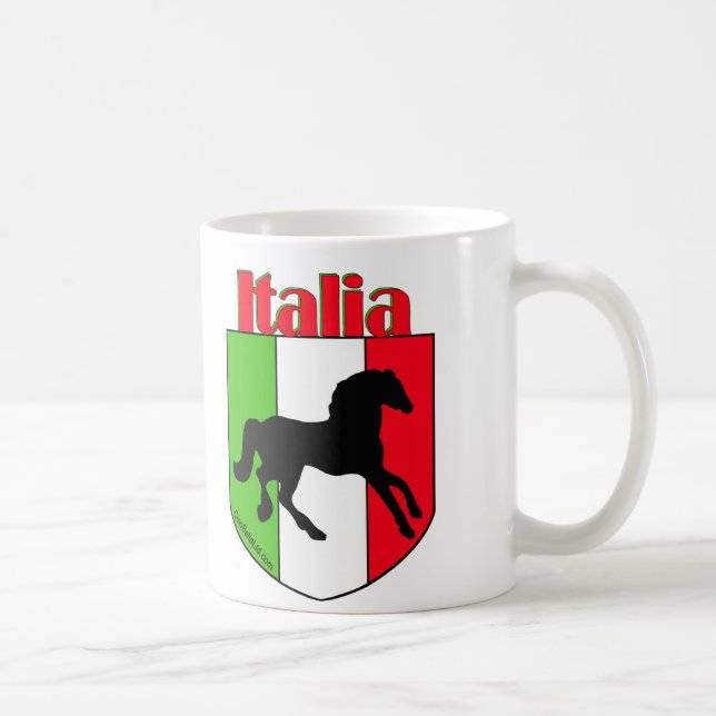 Italia hingstvapensköld kaffemugg (Höger)