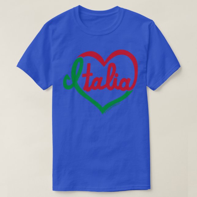 Italia i mitt hjärta t shirt (Design framsida)