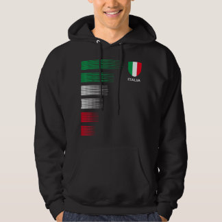 Italia Italien Flagga Emblem - Pridet Ancestry Hoodie
