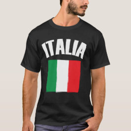 Italia Italien Flagga Fotboll Fläkt T Shirt