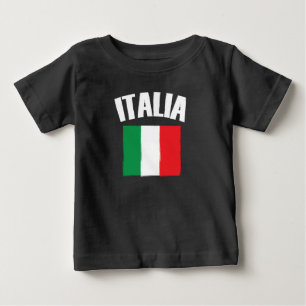 Italia Italien Flagga Fotboll Fläkt T Shirt