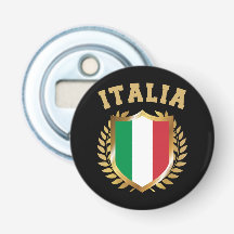 Italia/Italien Flagga Shield