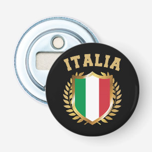 Italia/Italien Flagga Shield Flasköppnare