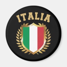Italia/Italien Flagga Shield