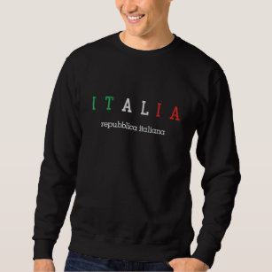 ITALIA (Italien), Repubblica italiana Broderad Sweatshirt