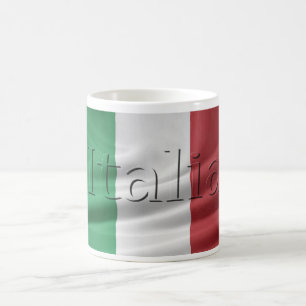 Italia italiensk flaggamugg kaffemugg